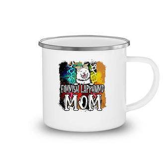 Finnish Lapphund Mom Dog Lover Watercolor Mother's Day Camping Mug | Mazezy