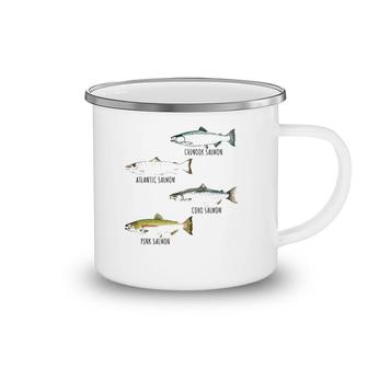 Fish Species Biology Different Types Of Salmons Fishing Camping Mug | Mazezy