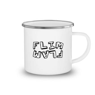 Flim Flam Flamingo Camping Mug | Mazezy