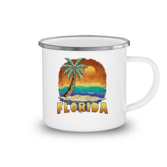 Florida Beach Vintage Distressed Souvenir Camping Mug | Mazezy
