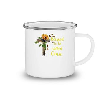 Flower Blessed To Be Called Oma Camping Mug | Mazezy