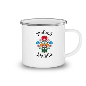 Folk Art Flowers Polska Polish Day Camping Mug | Mazezy