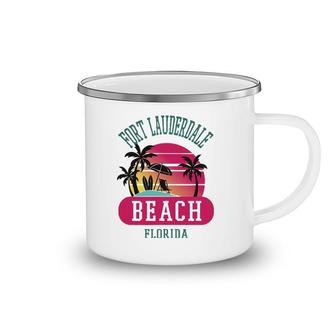 Fort Lauderdale Florida Beach Flmen Women Camping Mug | Mazezy