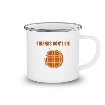 Friends Dont Lie Waffle Men Women Camping Mug | Mazezy