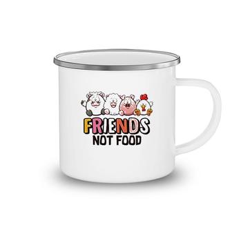 Friends Not Food Pro Vegan Camping Mug | Mazezy
