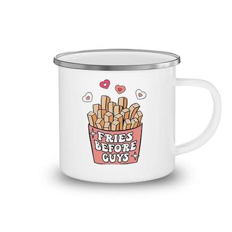 Fries Before Guys Mommy And Me Matching Valentine Baby Girl Camping Mug | Mazezy AU