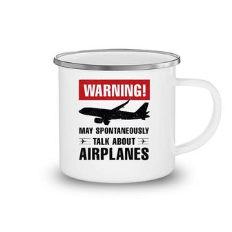 Funny Airplane Pilot Lover Gift Idea Aviation Camping Mug | Mazezy