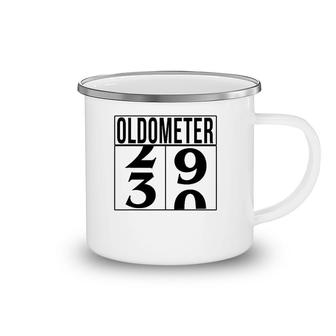 Funny Birthday Gift For 30 Years Old Oldometer Unique B-Day Camping Mug | Mazezy