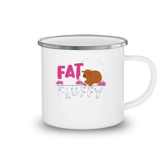 Funny Guinea Pig Not Fat Fluffy For Mom And Girls Camping Mug | Mazezy