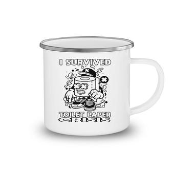 Funny I Survived Toilet Paper Crisis Camping Mug | Mazezy