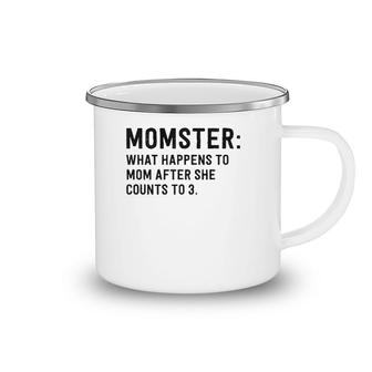 Funny Mom Gift Momster Mother's Day Women Son Camping Mug | Mazezy
