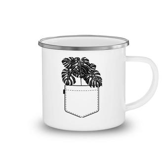 Funny Plant Gifts For Women Monstera Pocket Plant Mama Camping Mug | Mazezy
