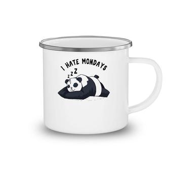 Funny Students Teacher Employees Office Worker I Hate Mondays Camping Mug | Mazezy