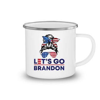 Funny TRump BIden Tee Let's Go Brandon Letsgobrandon 2021 Raglan Baseball Tee Camping Mug | Mazezy