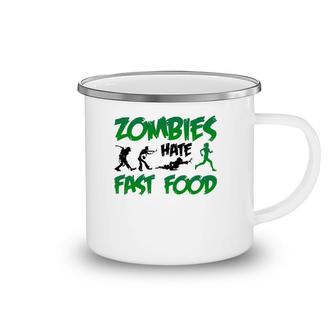 Funny Zombies Hate Fast Food Slow Runner Running Gift Camping Mug | Mazezy DE