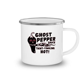 Ghost Red Hot Chilli Sauce Camping Mug | Mazezy