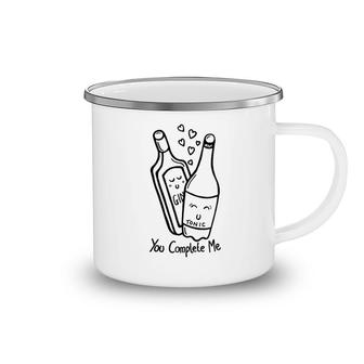 Gin And Tonic You Complete Me Camping Mug | Mazezy