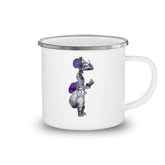 Go Rhino Stands On Two Legs Camping Mug | Mazezy