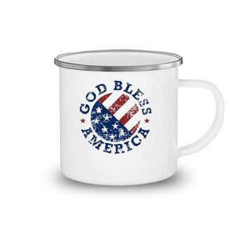 God Bless America Flag 4Th Of July Independence Day Camping Mug