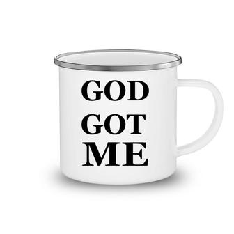 God Got Me Tee Faith Camping Mug | Mazezy
