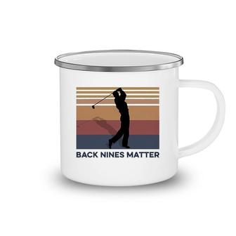 Golf Back Nines Matter Retro Camping Mug | Mazezy