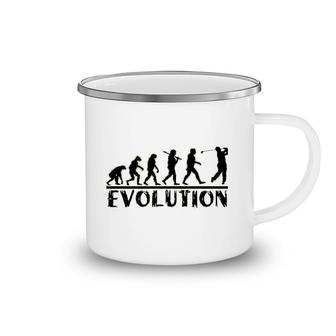 Golf Evolution Funny Golfer Camping Mug | Mazezy