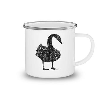 Goose Distressed Print - Vintage Goose Camping Mug | Mazezy