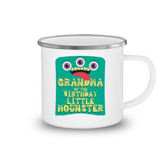 Grandma Of Birthday Boy Little Monster Matching Family Camping Mug | Mazezy