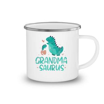 Grandmasaurus Grandma Saurus Dinosaur Funny Grandmother Camping Mug | Mazezy