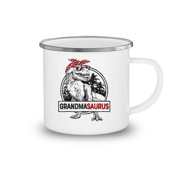 Grandmasaurusrex Dinosaur Grandma Saurus Mother's Family Camping Mug | Mazezy