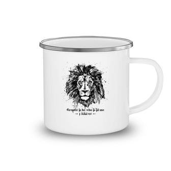 Greater Is He Who Is In Me 1 John 44 Lion Of Judah Camping Mug | Mazezy