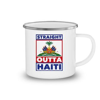 Haiti Haitian America Flag Love Straight Roots Ayiti Proud Camping Mug | Mazezy