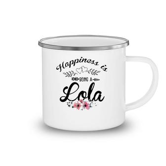 Happiness Is Being A Lola Est Nonna Mother's Day Camping Mug | Mazezy CA