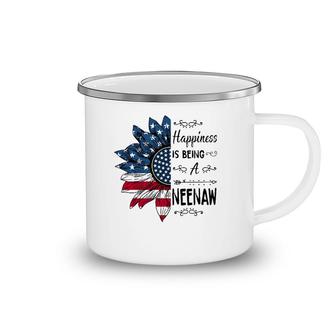 Happiness Is Being A Neenaw Sunflower 4Th Of July Gifts Camping Mug | Mazezy