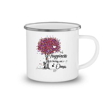 Happiness Is Being An Omacute Mother's Day Gifts Camping Mug | Mazezy
