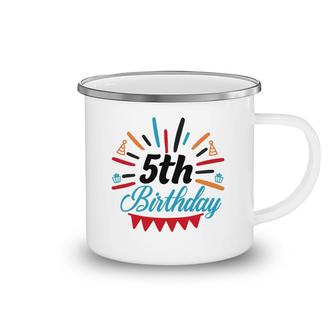 Happy 5Th Birthday Cool Gifts For Birthday Party Camping Mug - Seseable