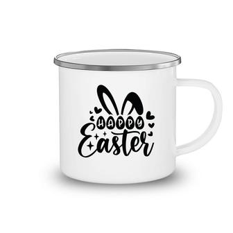 Happy Bunny Ears Easter Season Happy Easter Day Camping Mug - Seseable