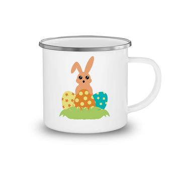 Happy Easter Day Bunny Camping Mug | Mazezy