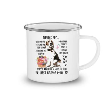 Happy Mother's Day 2021 Beagle Mom Dog Lover Camping Mug | Mazezy