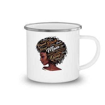 Happy Mother’S Day Black Mom Queen Afro African Woman Camping Mug | Mazezy