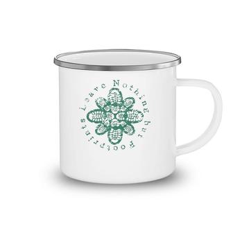 Hiking Leave Nothing But Footprints Boot Hiker Hike Design Camping Mug | Mazezy