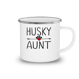 Husky Aunt Funny Dog Lover Auntie Gift For Mothers Day Camping Mug | Mazezy