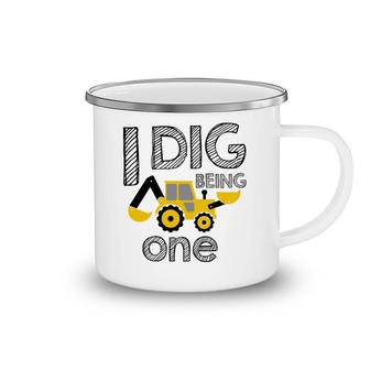 I Did Being One 1St Birthday Yellow Camping Mug - Seseable