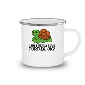 I Just Really Like Turtles Camping Mug | Mazezy
