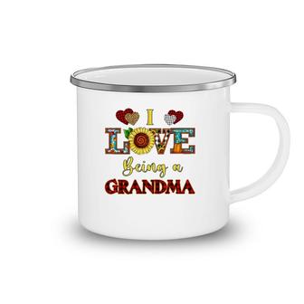 I Love Being A Grandma Gift Grandmother Sunflower Camping Mug | Mazezy
