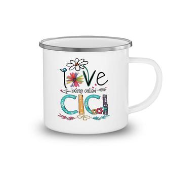 I Love Being Called Cici Sunflower Camping Mug | Mazezy