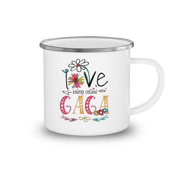 I Love Being Called Gaga Sunflower Mother's Day Camping Mug | Mazezy