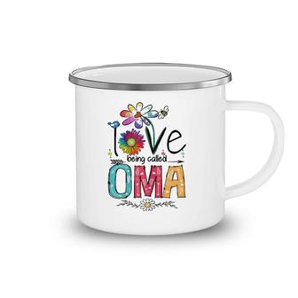 I Love Being Called Oma Daisy Flower Cute Mother's Day Camping Mug | Mazezy