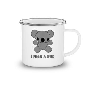 I Need A Hug Cute Koala Bear Camping Mug | Mazezy