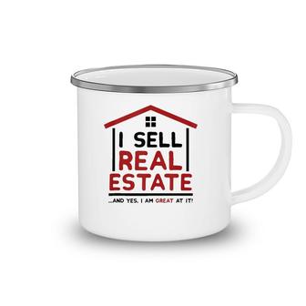 I Sell Real Estate House Funny Realtor Agent Broker Investor Camping Mug | Mazezy CA